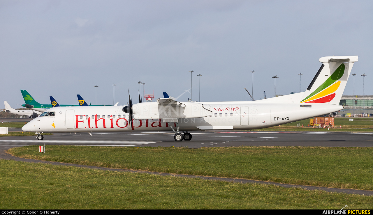 Ethiopian Airlines ET-AXX aircraft at Dublin
