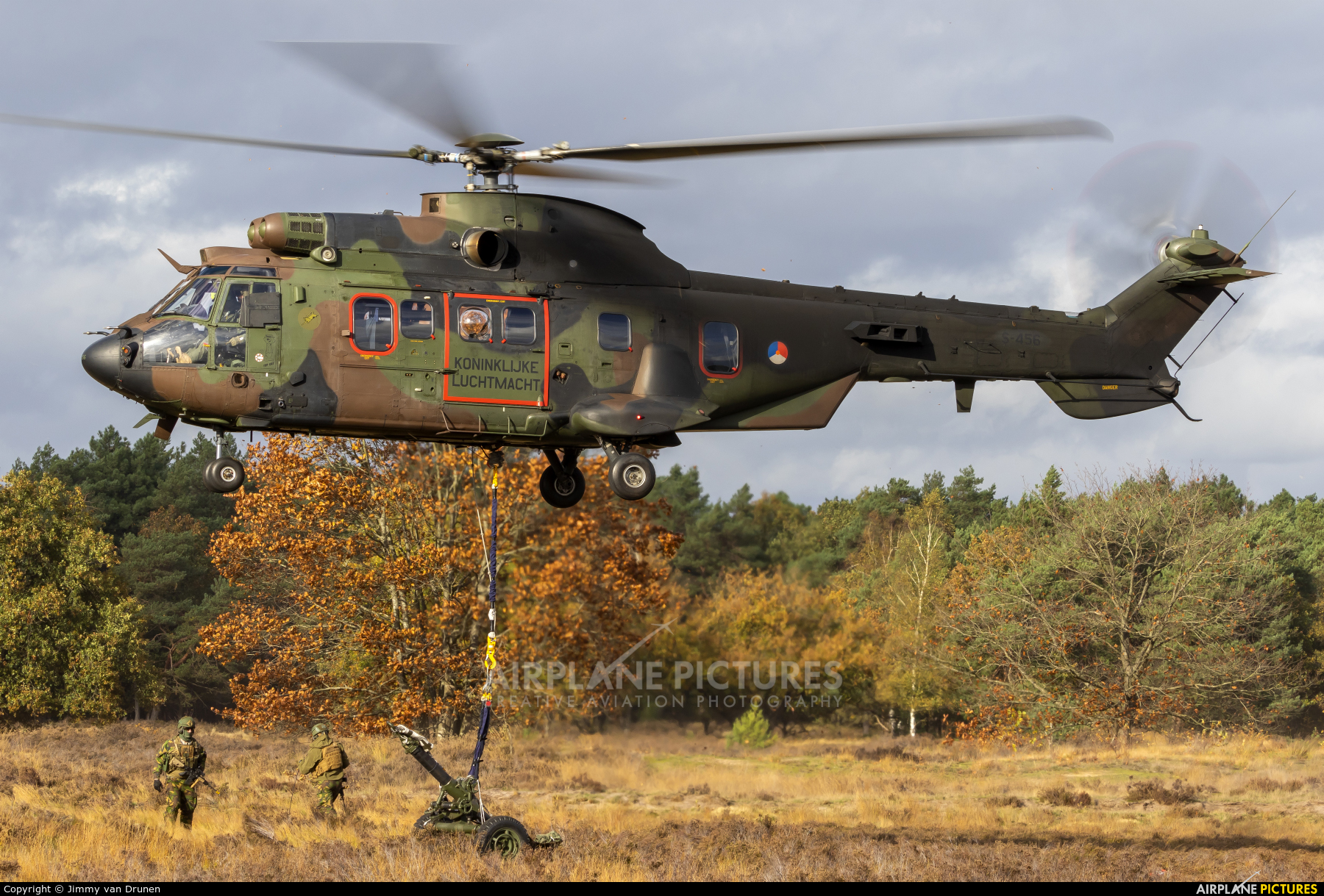 Netherlands - Air Force S-456 aircraft at GLV-5 Training area