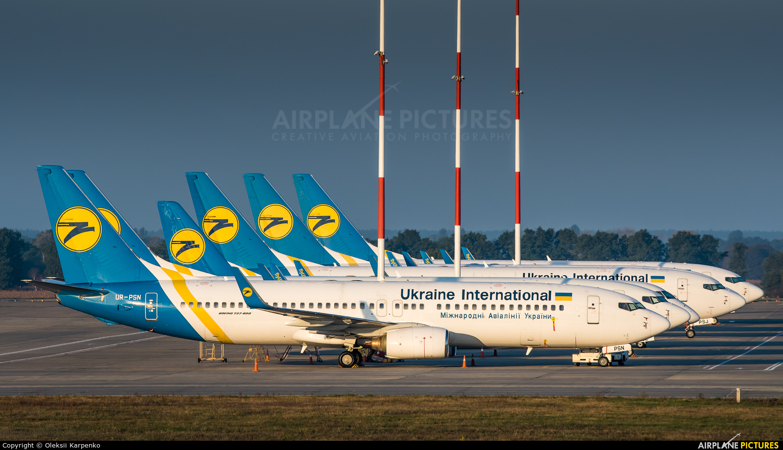 Ukraine International Airlines UR-PSN aircraft at Kyiv - Borispol