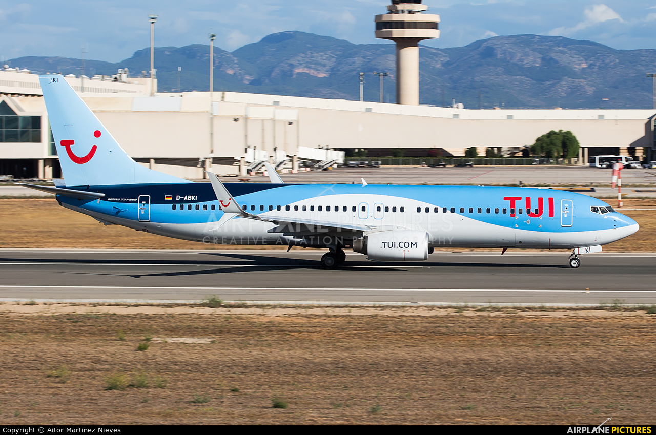TUI Airways D-ABKI aircraft at Palma de Mallorca