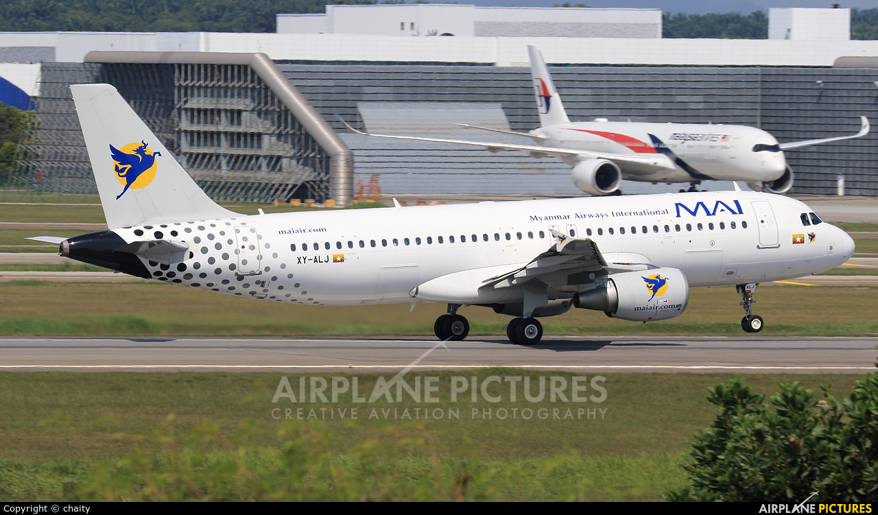 Myanmar Airways International XY-ALJ aircraft at Kuala Lumpur Intl