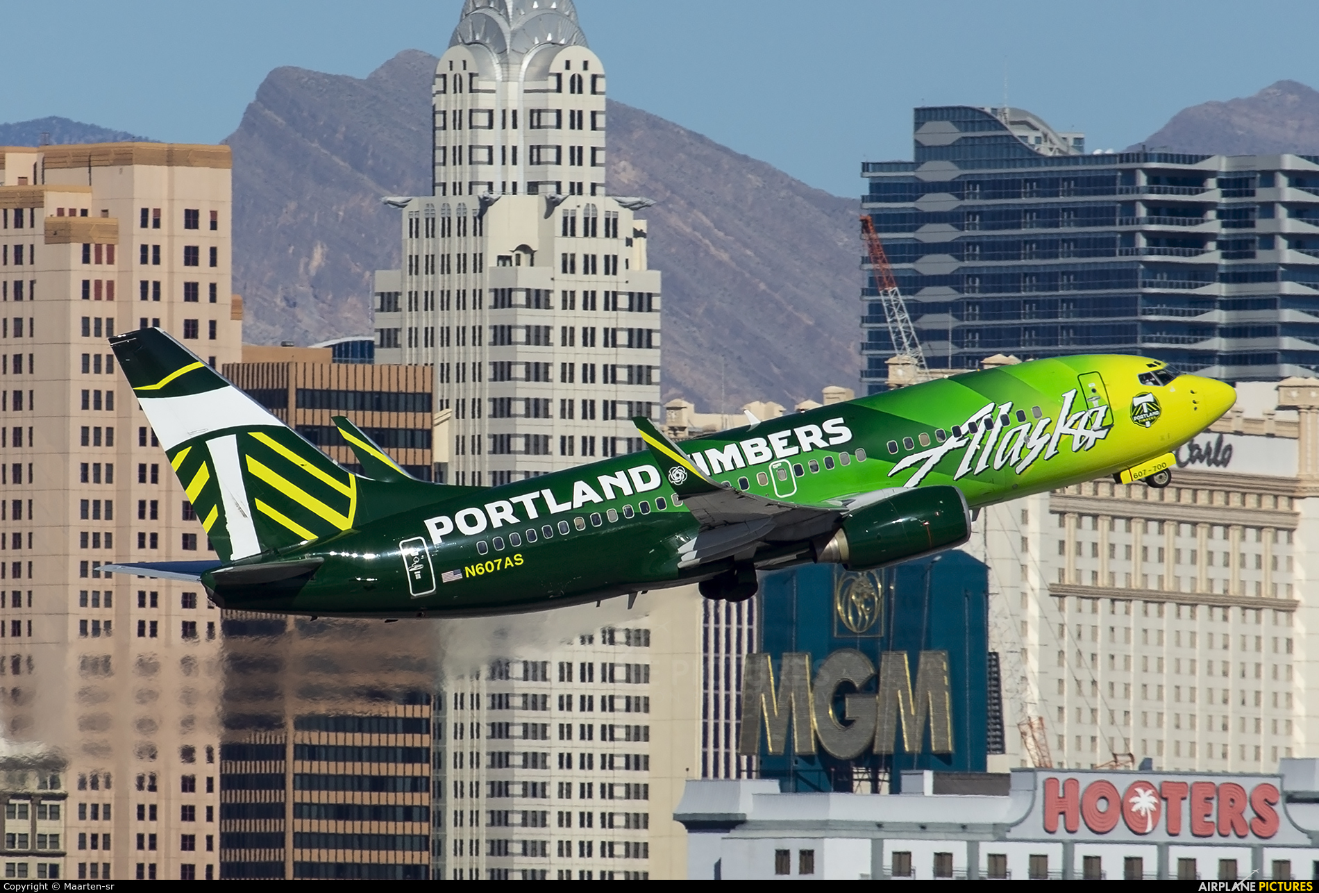 Alaska Airlines N607AS aircraft at Las Vegas - McCarran Intl