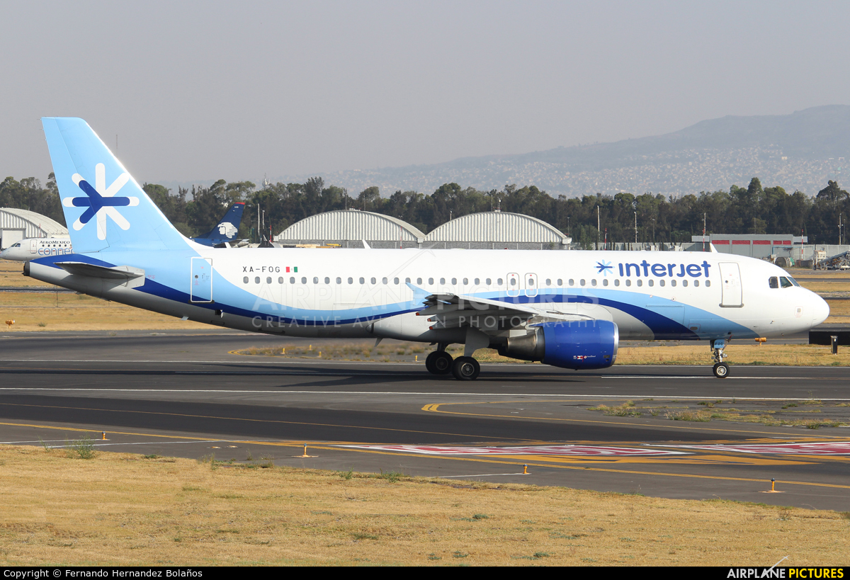 Interjet XA-FOG aircraft at Mexico City - Licenciado Benito Juarez Intl