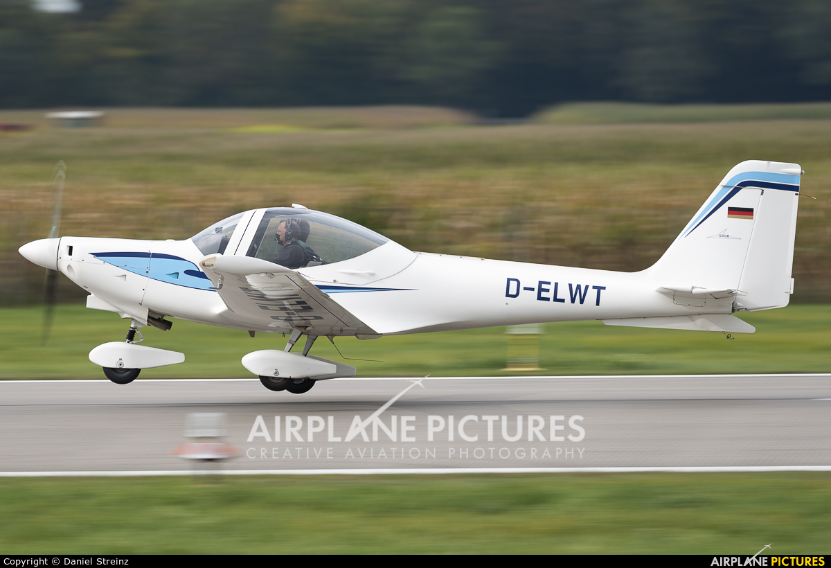 Private D-ELWT aircraft at Augsburg