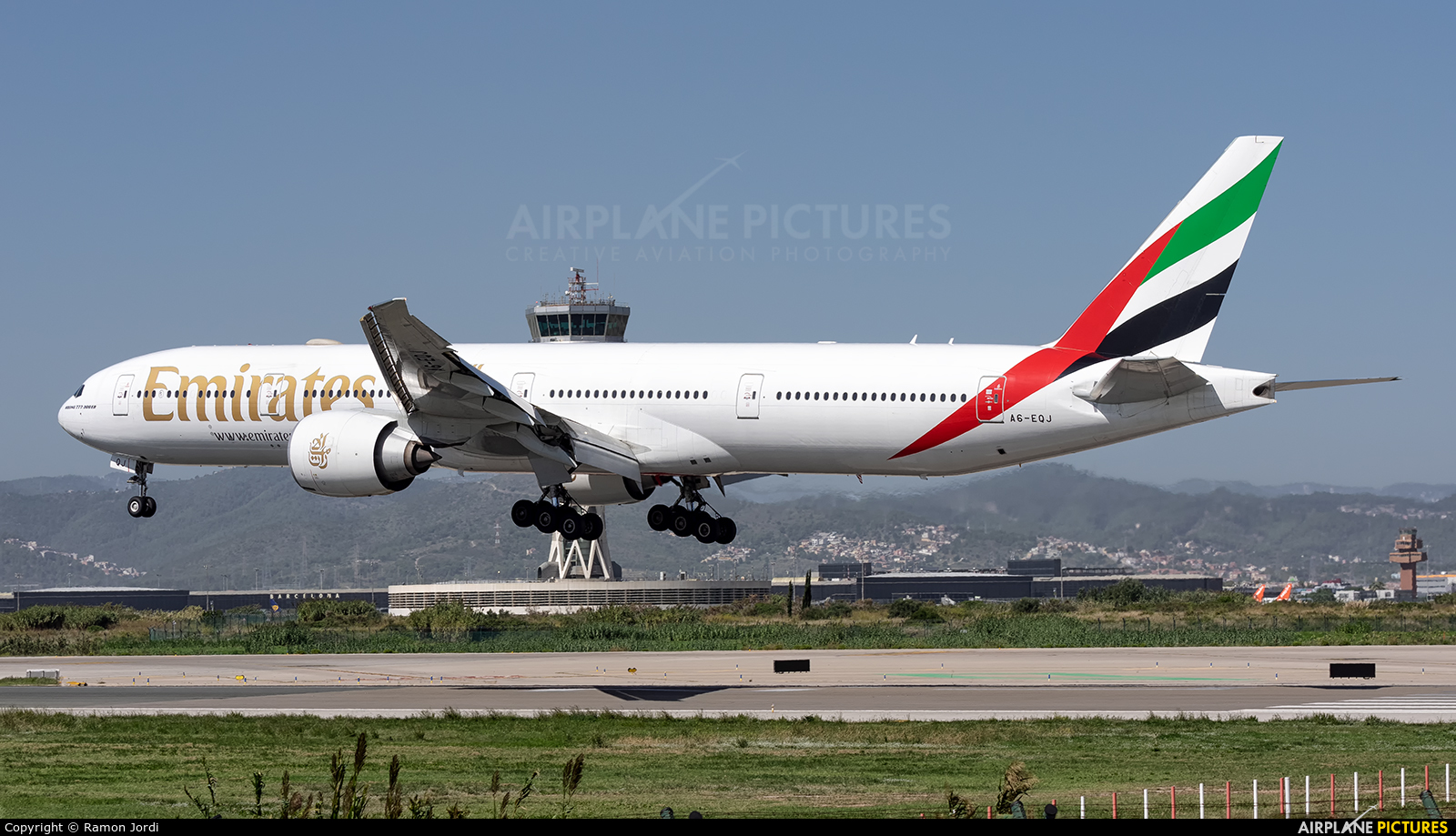 Emirates Airlines A6-EQJ aircraft at Barcelona - El Prat