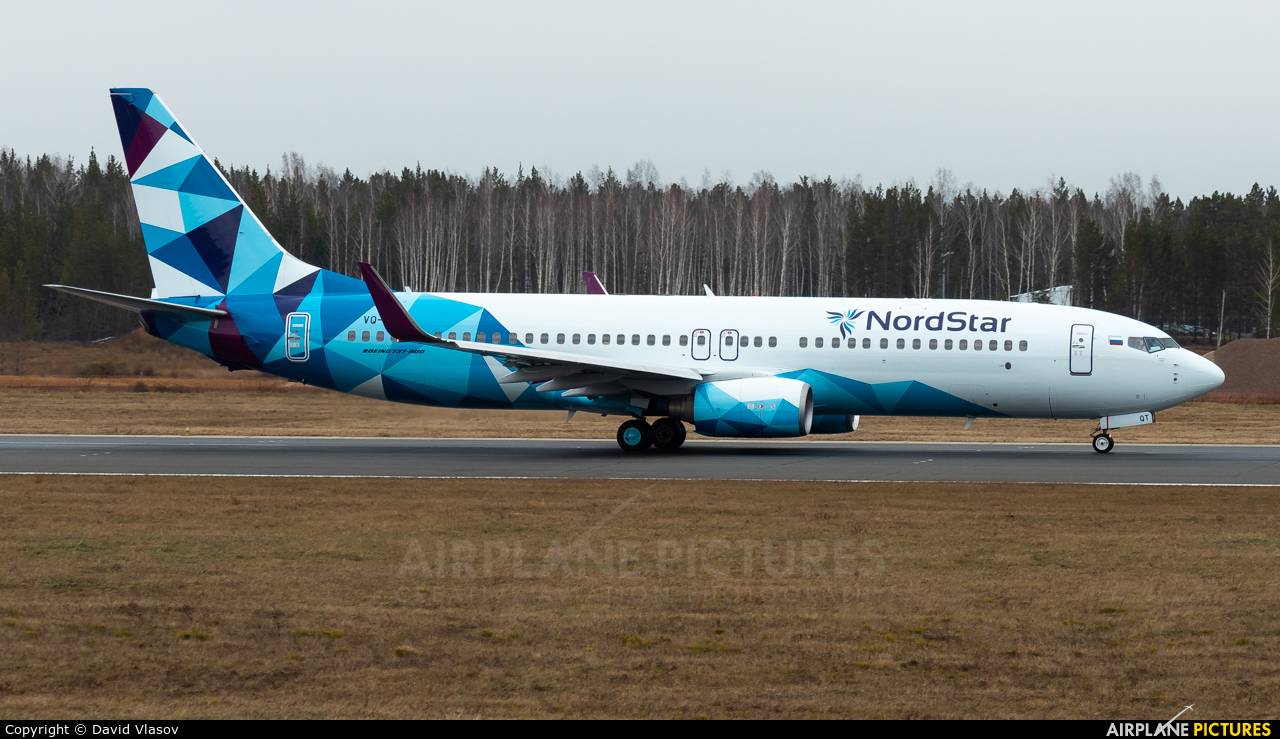 NordStar Airlines VQ-BQT aircraft at Krasnoyarsk - Yemelyanovo