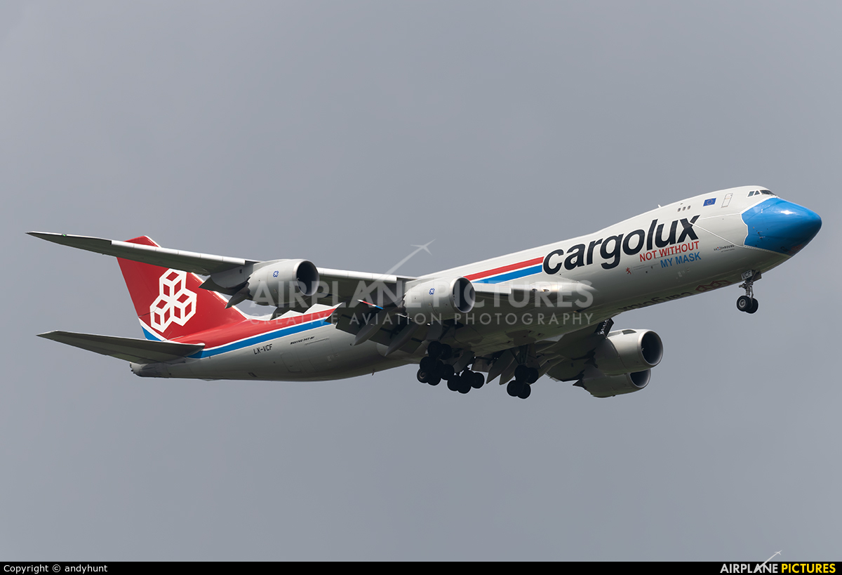 Cargolux LX-VCF aircraft at Singapore - Changi