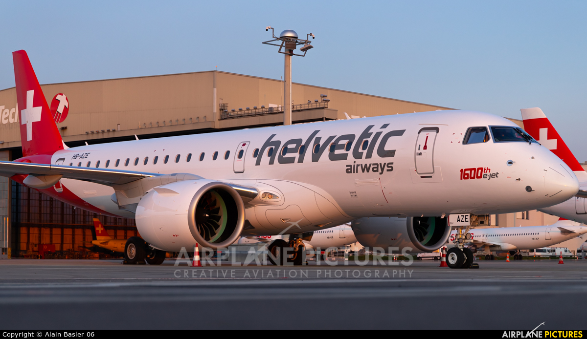 Helvetic Airways HB-AZE aircraft at Zurich