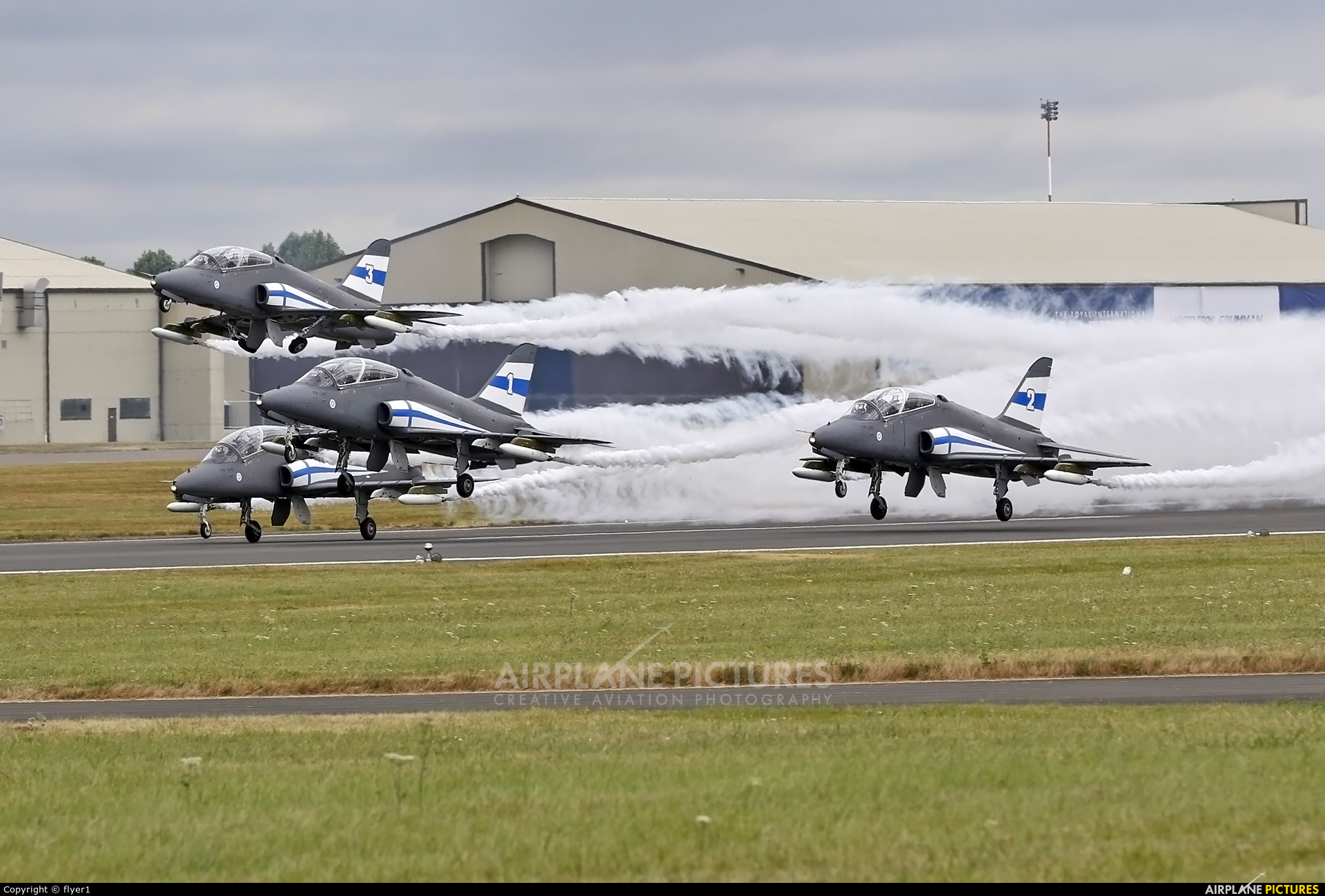 Finland - Air Force: Midnight Hawks HW-341 aircraft at Fairford