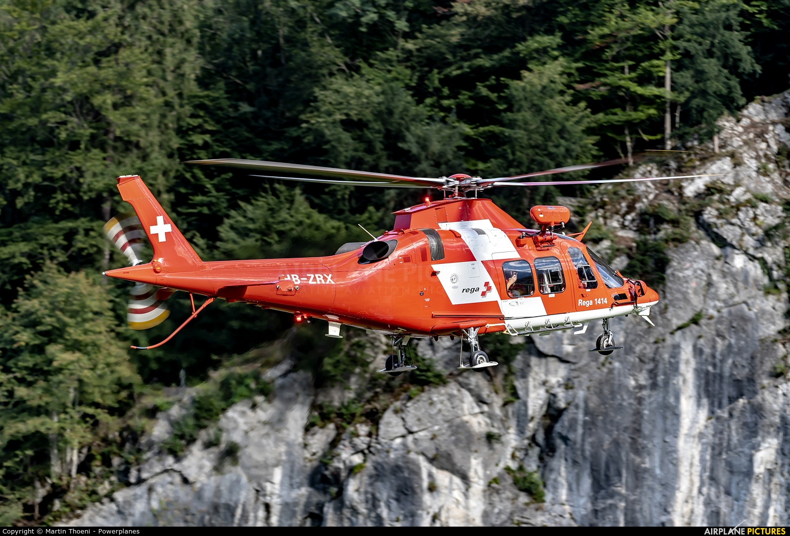 REGA Swiss Air Ambulance  HB-ZRX aircraft at Mollis