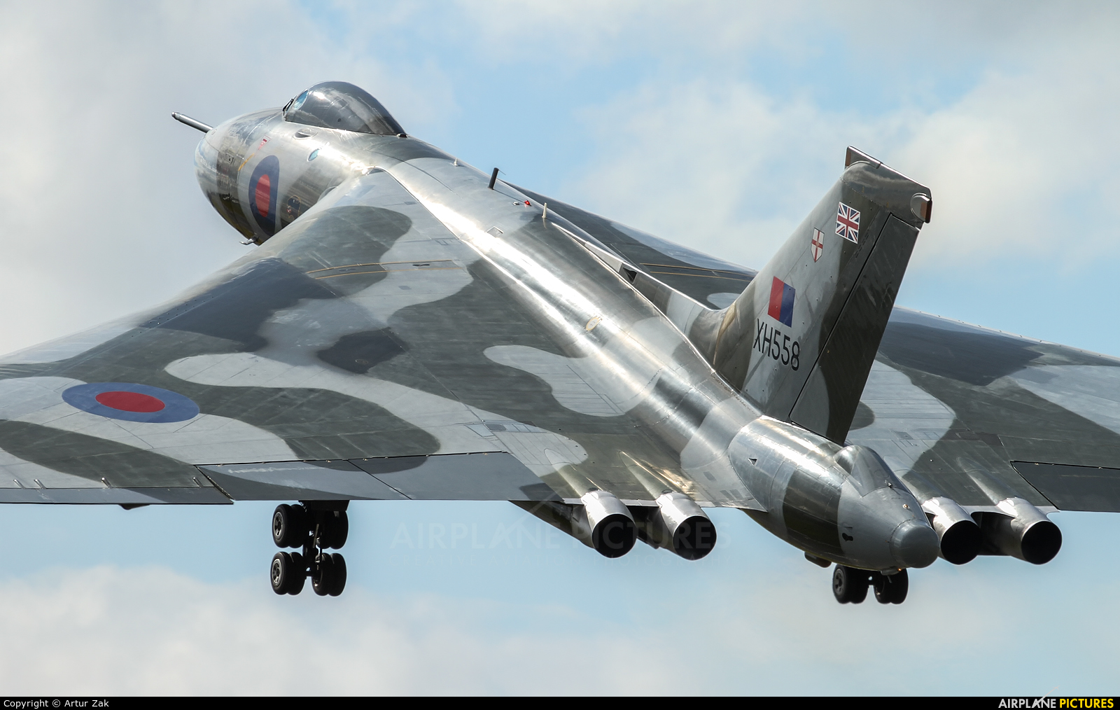 Vulcan to the Sky Trust XH558 aircraft at Fairford