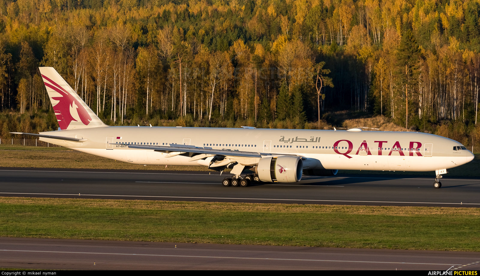 Qatar Airways A7-BAY aircraft at Helsinki - Vantaa