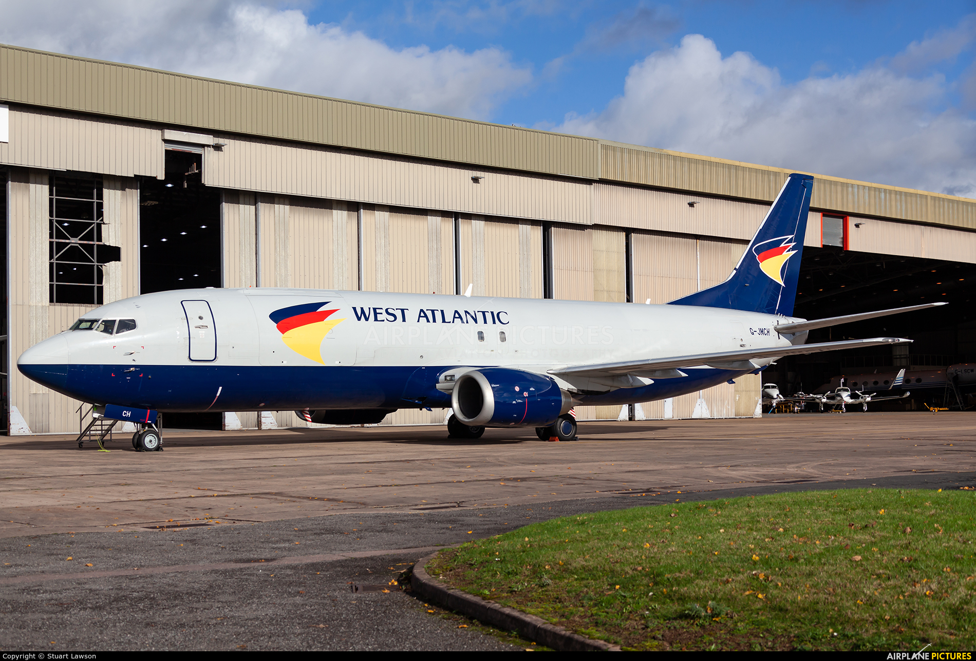 West Atlantic G-JMCH aircraft at East Midlands