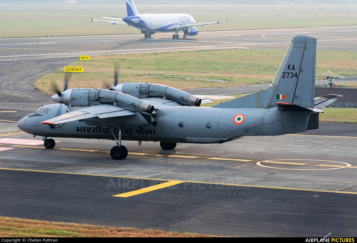 India - Air Force KA-2734 aircraft at Mumbai - Chhatrapati Shivaji Intl