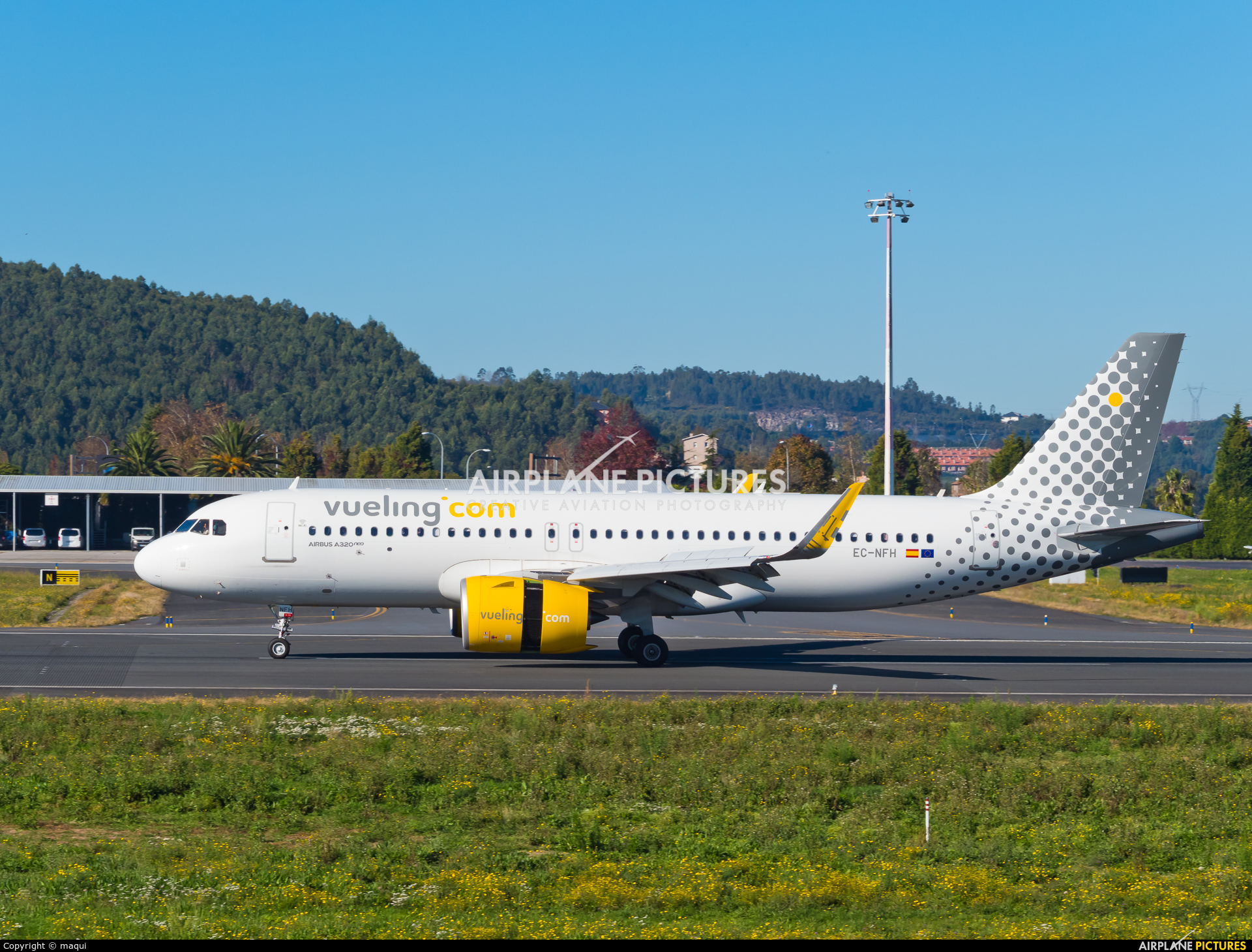 Vueling Airlines EC-NFH aircraft at La Coruña
