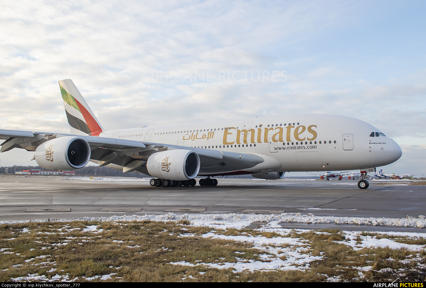 Emirates Airlines A6-EVG aircraft at Moscow - Domodedovo