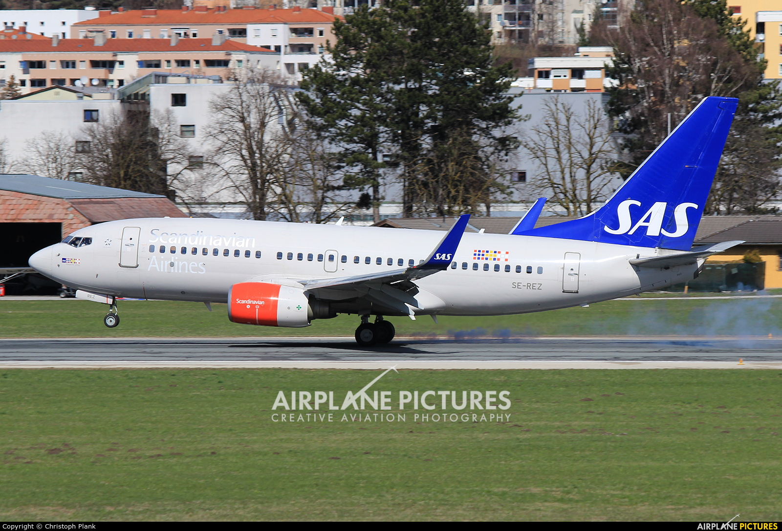 SAS - Scandinavian Airlines SE-REZ aircraft at Innsbruck