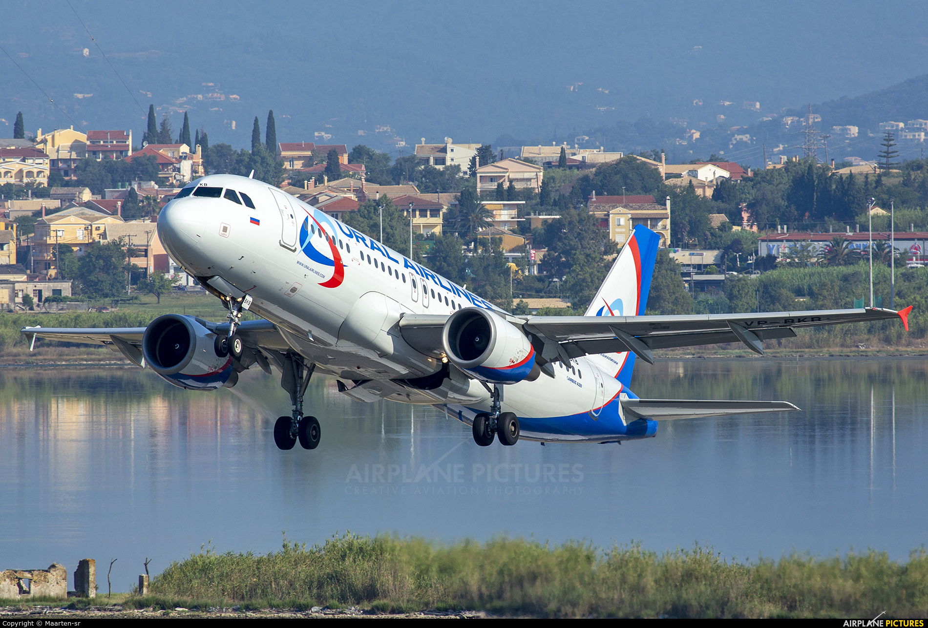 Ural Airlines VP-BKB aircraft at Corfu - Ioannis Kapodistrias