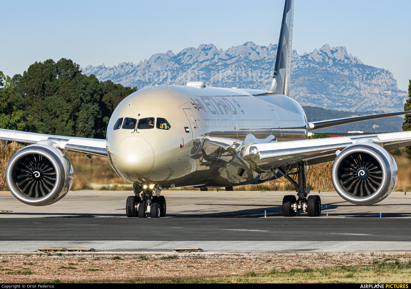 Etihad Airways A6-BNA aircraft at Barcelona - El Prat
