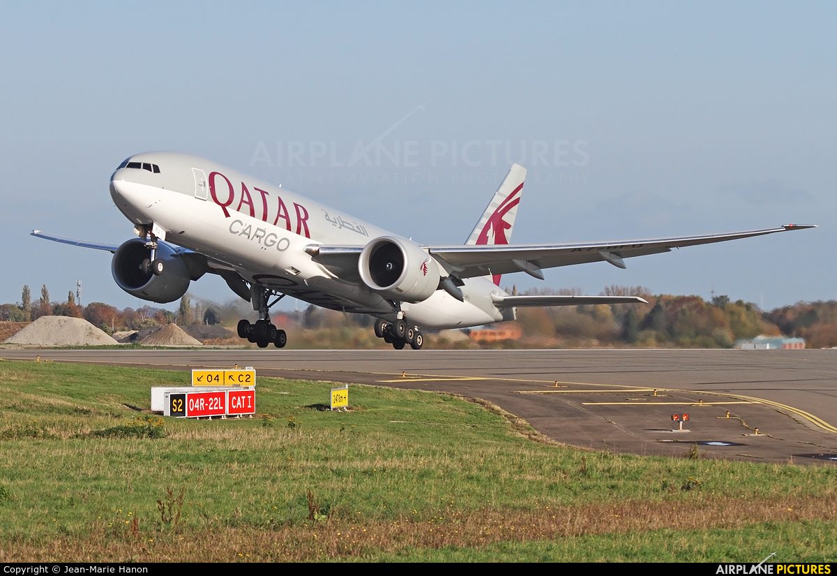 Qatar Airways Cargo A7-BFU aircraft at Liège-Bierset