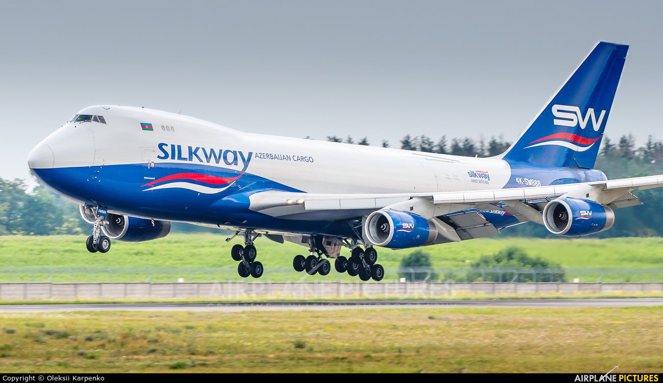 Silk Way Airlines 4K-SW888 aircraft at Kyiv - Borispol