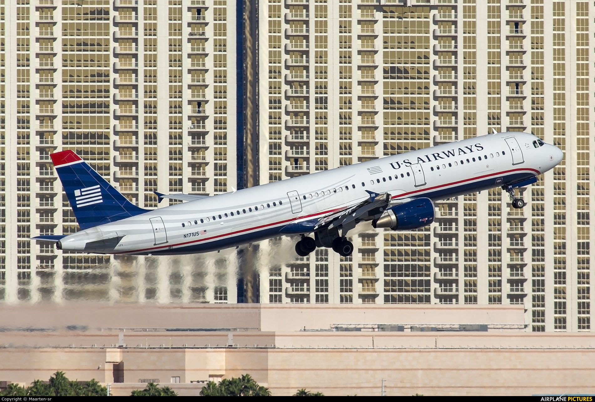 US Airways N171US aircraft at Las Vegas - McCarran Intl