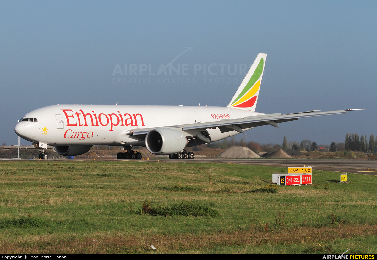 Ethiopian Cargo ET-AVN aircraft at Liège-Bierset