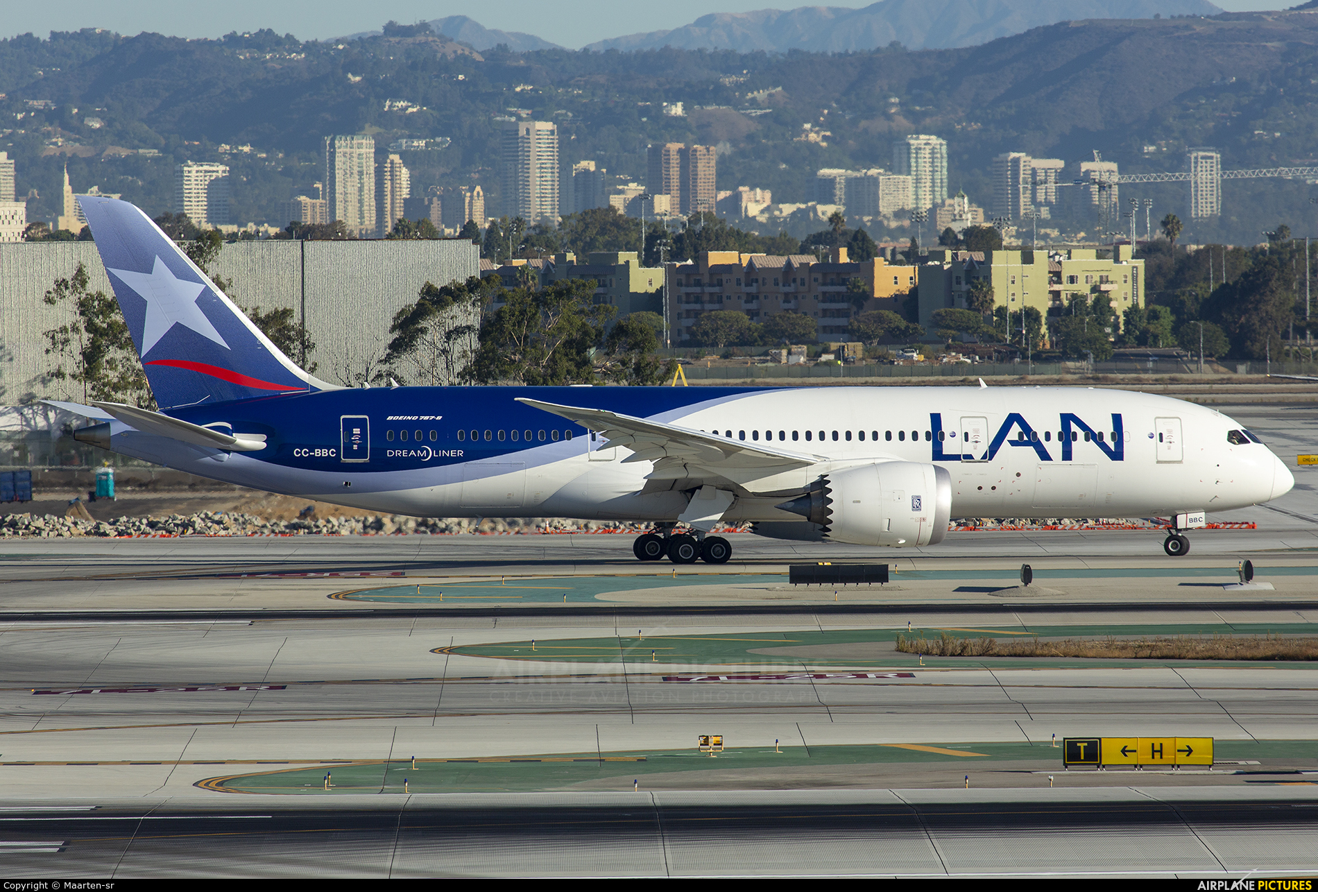 LAN Airlines CC-BBC aircraft at Los Angeles Intl