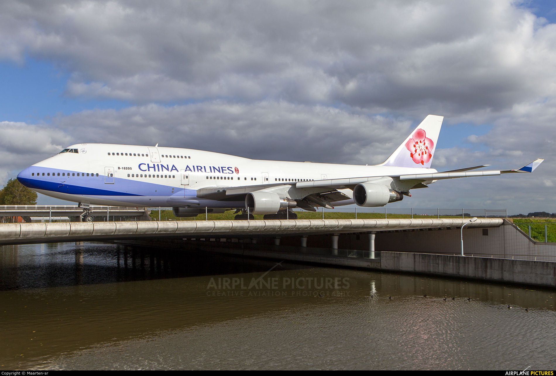 China Airlines B-18205 aircraft at Amsterdam - Schiphol