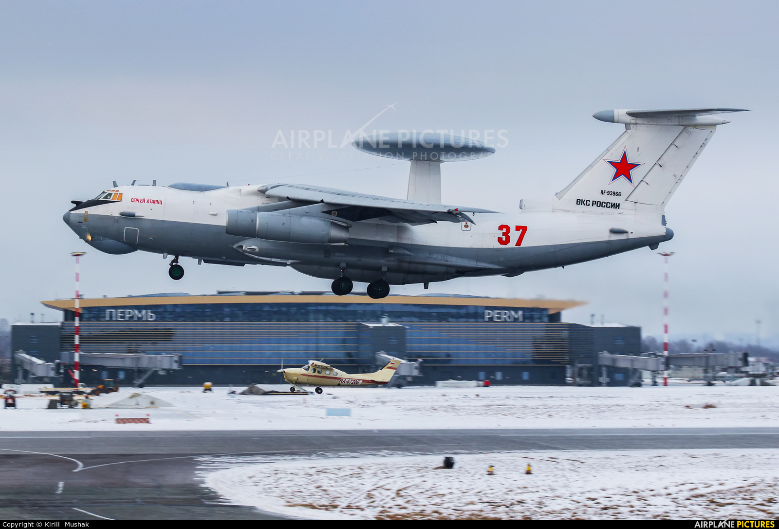 Russia - Air Force RF-93966 aircraft at Bolshoe Savino - Perm