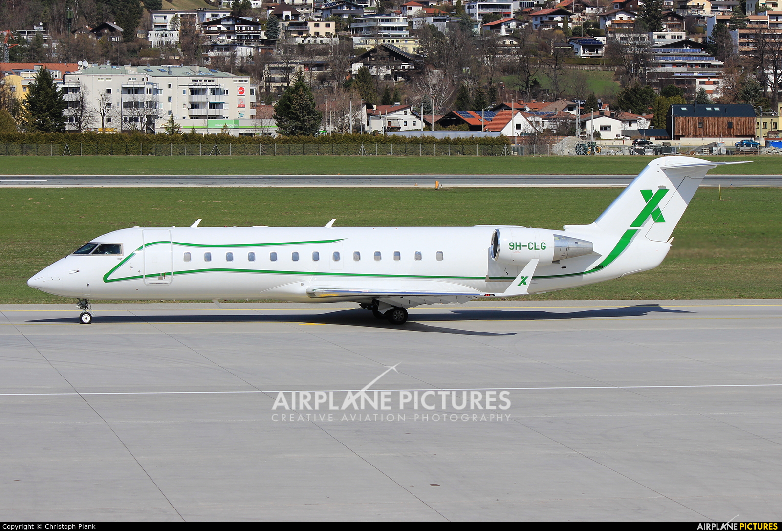 Private 9H-CLG aircraft at Innsbruck