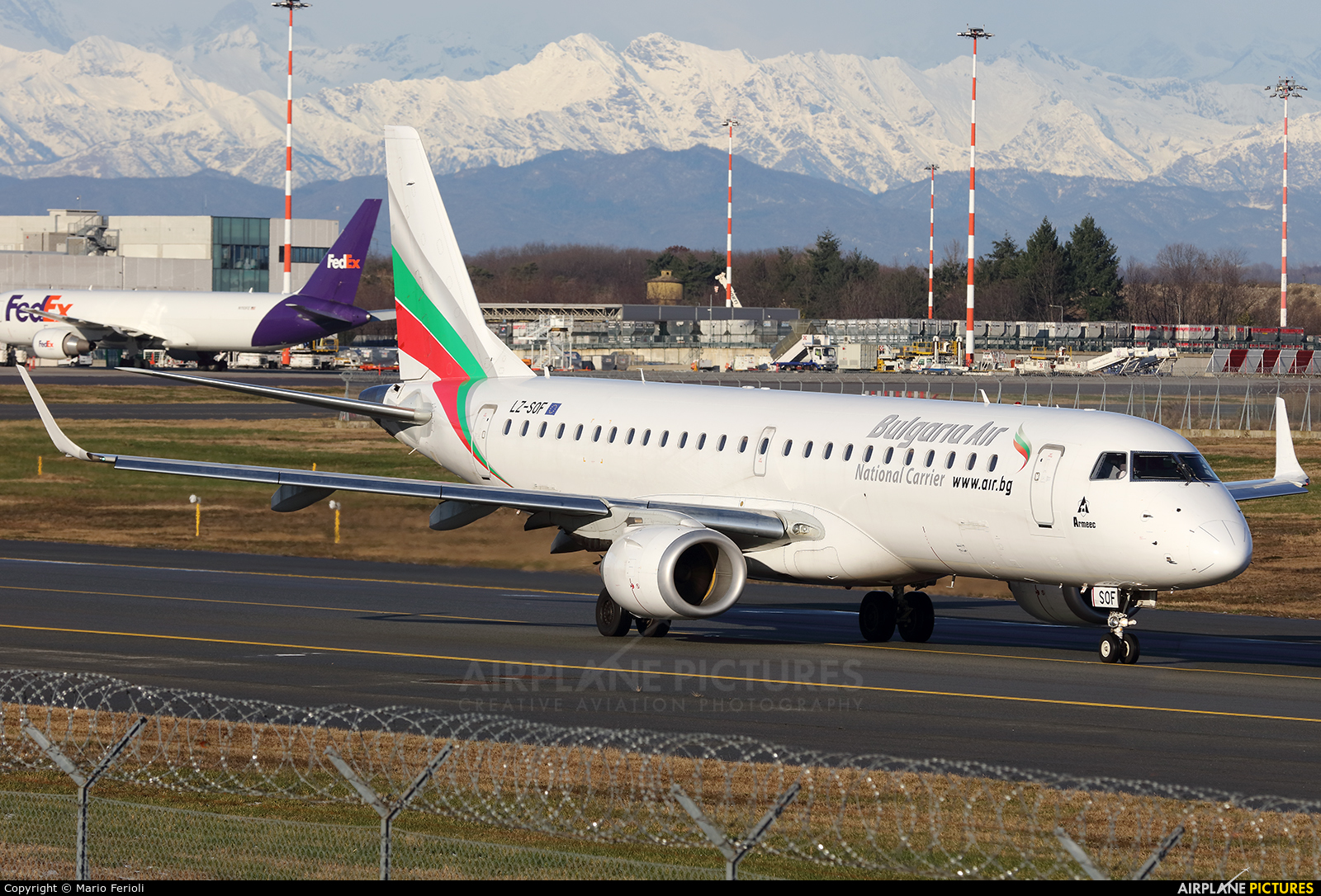 Bulgaria Air LZ-SOF aircraft at Milan - Malpensa