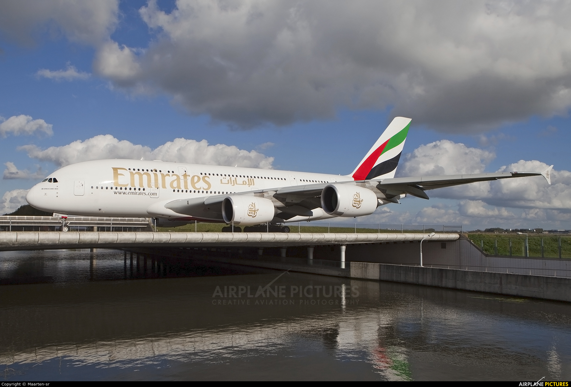 Emirates Airlines A6-EDU aircraft at Amsterdam - Schiphol
