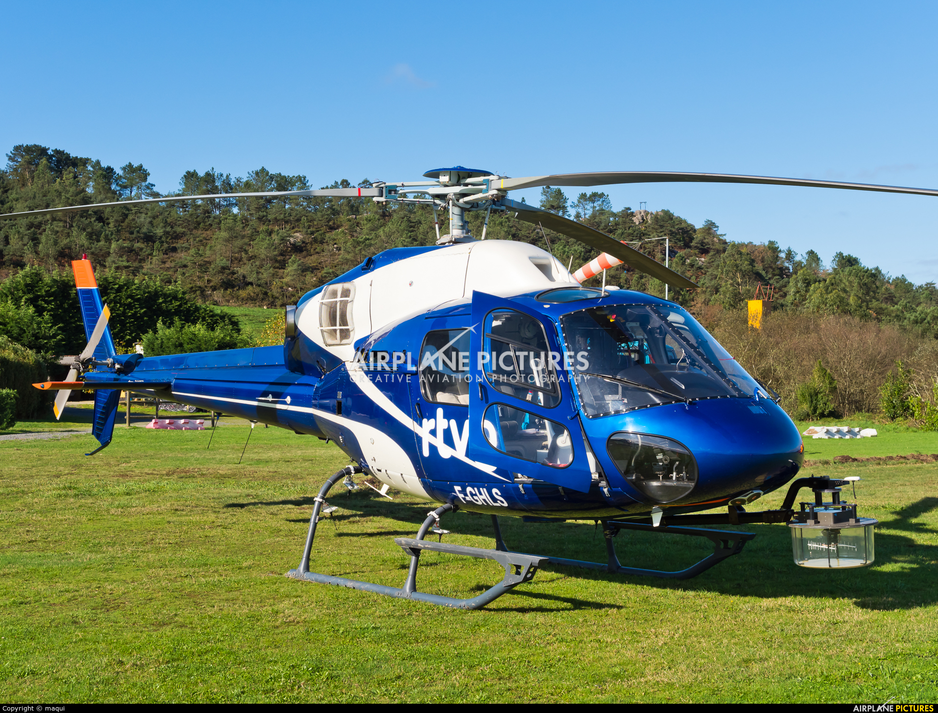 Mont Blanc Helicopteres F-GHLS aircraft at Aerodromo De Mazaricos