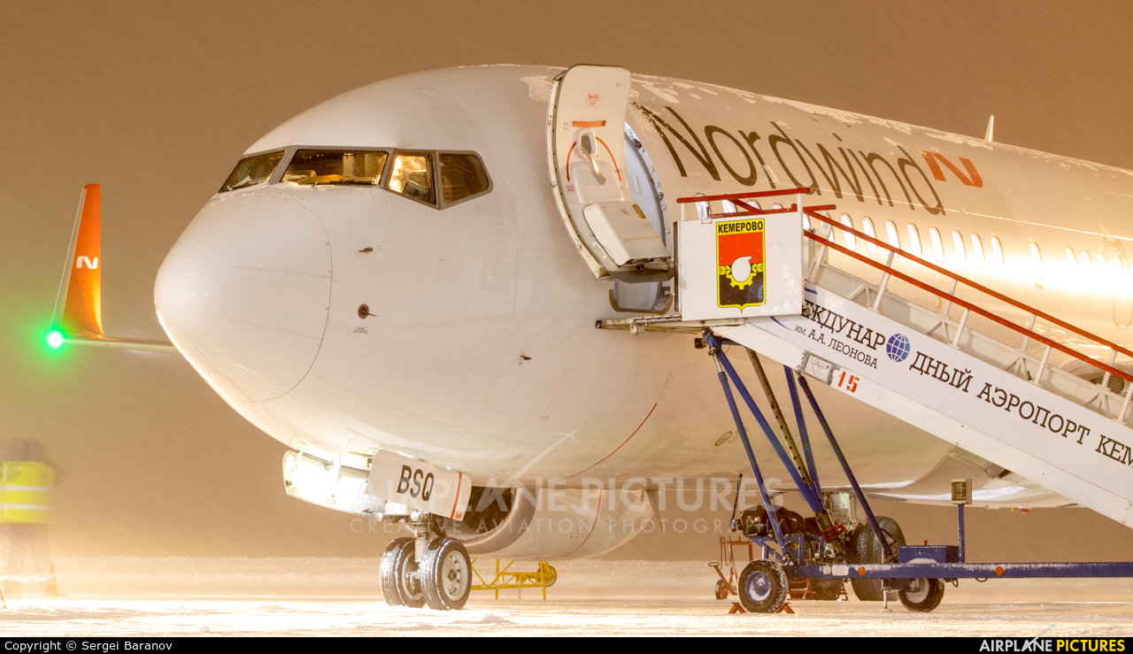 Nordwind Airlines VP-BSQ aircraft at Kemerovo