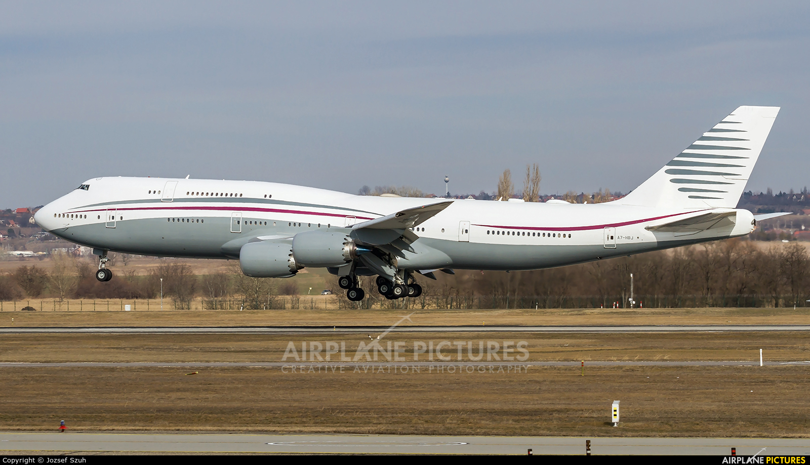 Qatar Amiri Flight A7-HBJ aircraft at Budapest Ferenc Liszt International Airport
