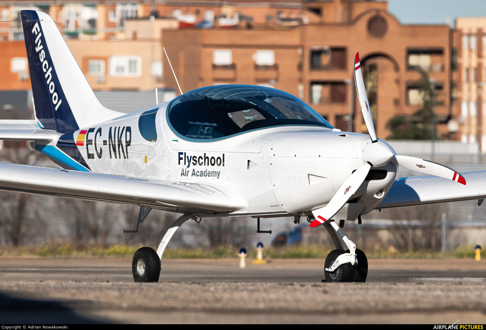 Flyschool EC-NKP aircraft at Madrid - Cuatro Vientos