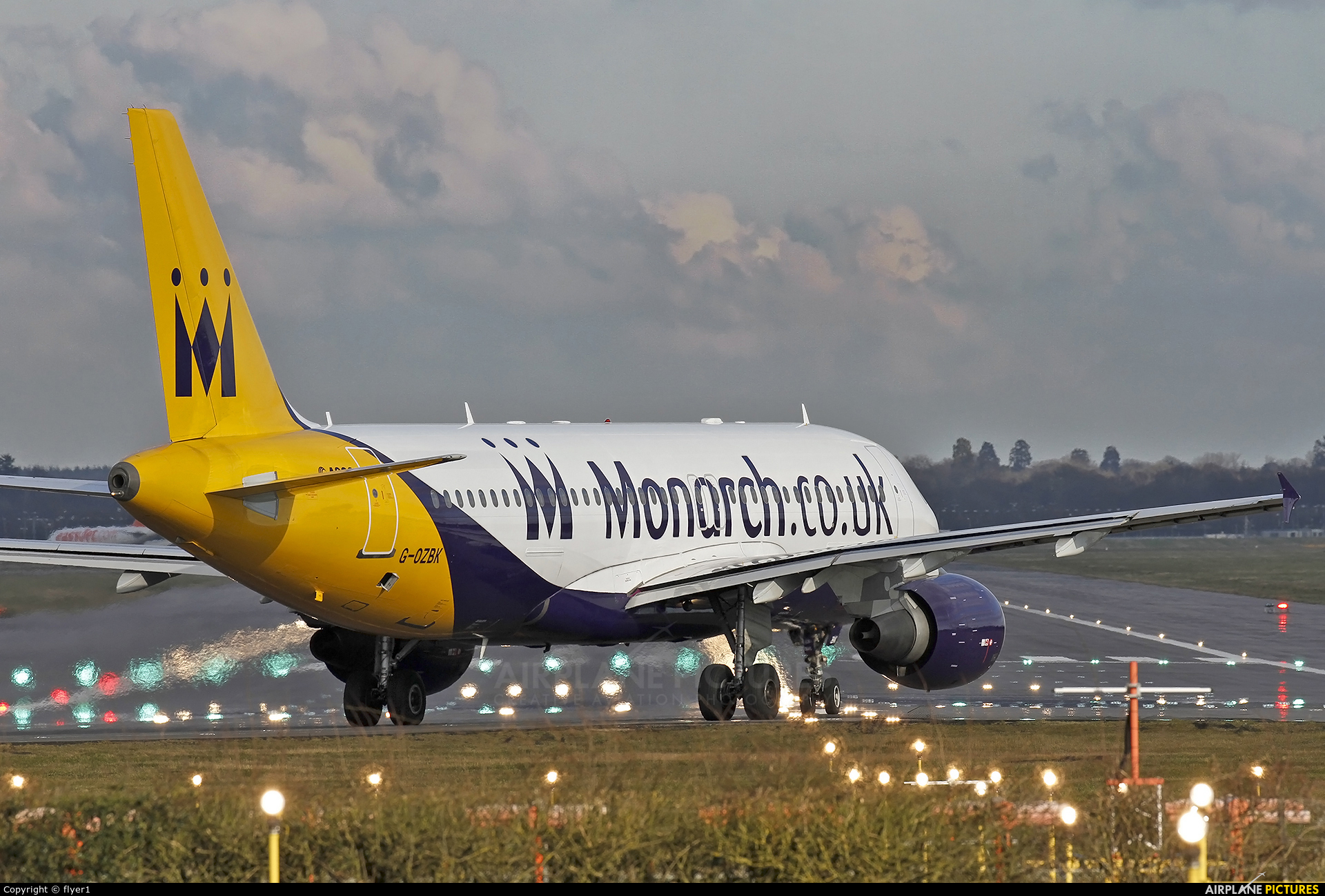 Monarch Airlines G-OZBK aircraft at London - Gatwick