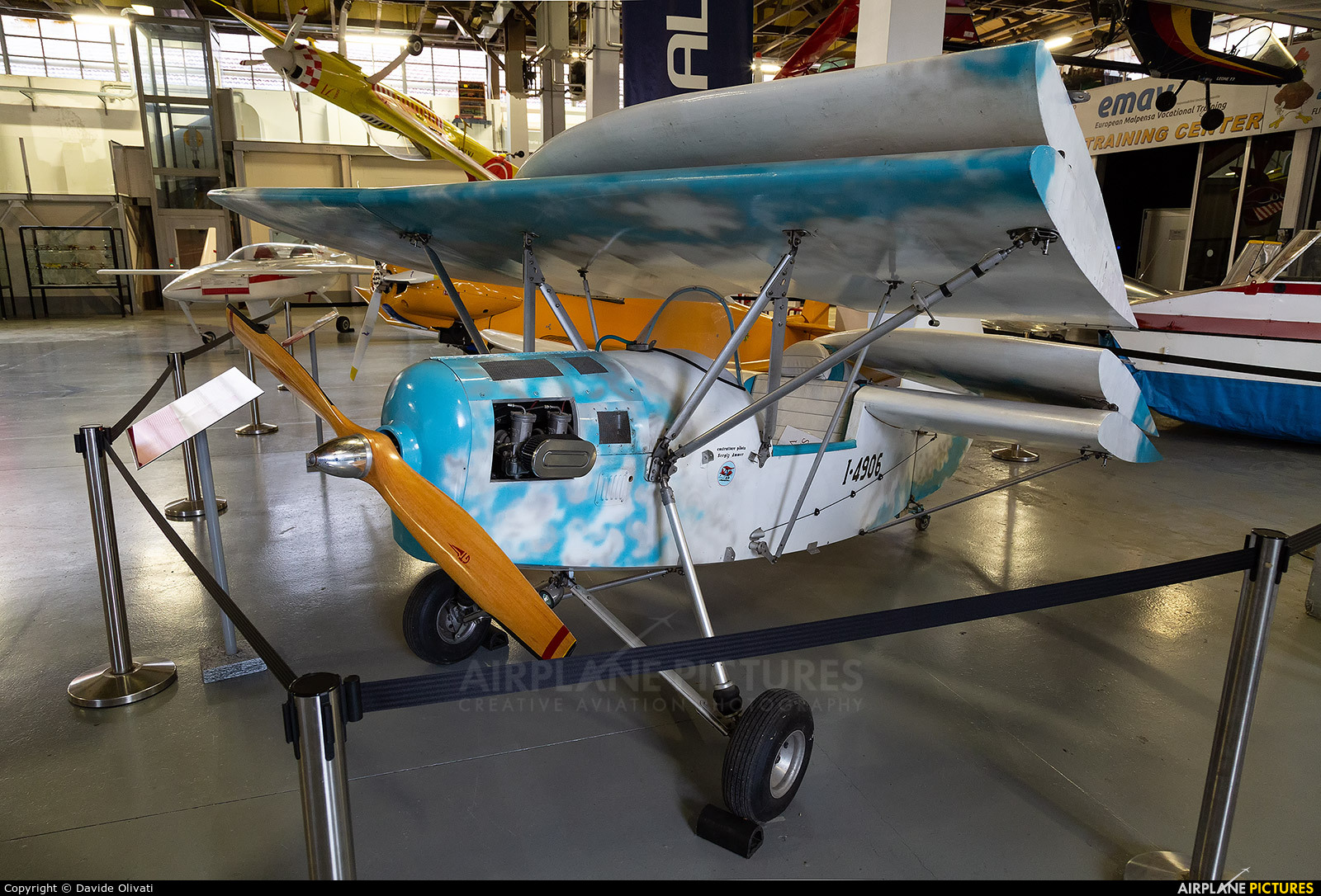 Private I-4906 aircraft at Milan -  Volandia Aviation Museum