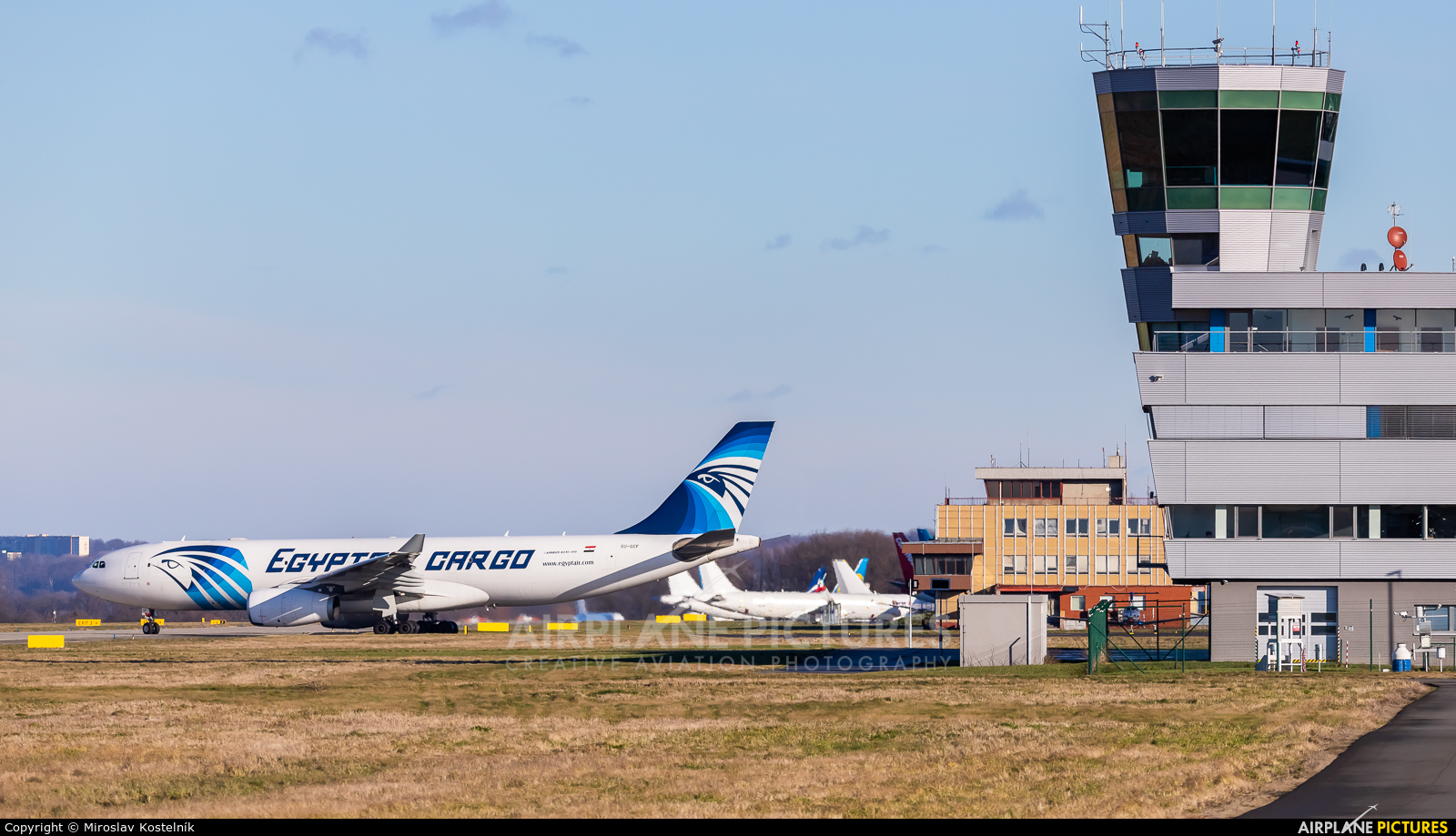 Egyptair Cargo SU-GCF aircraft at Ostrava Mošnov