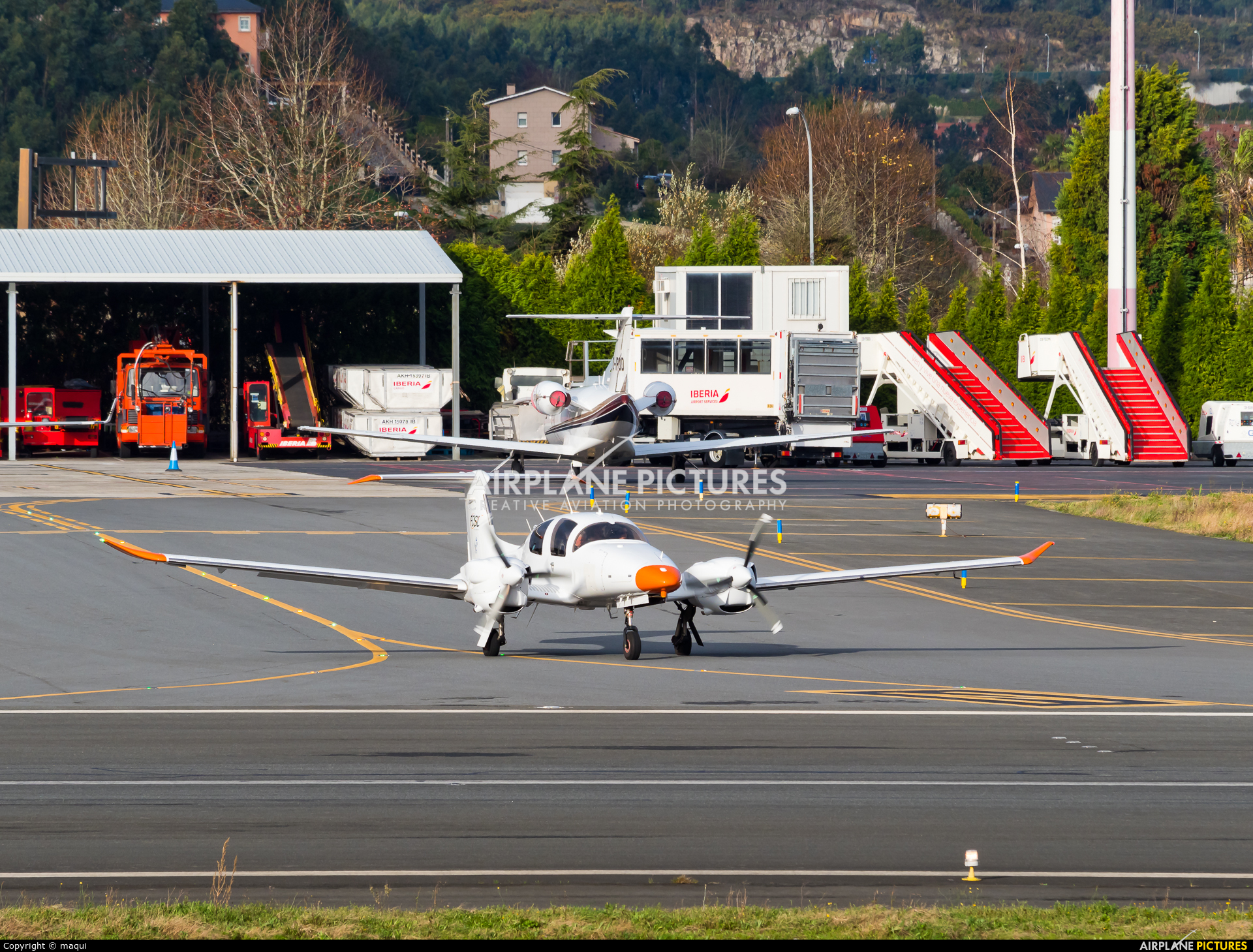 Flight Calibration Services G-VNAV aircraft at La Coruña