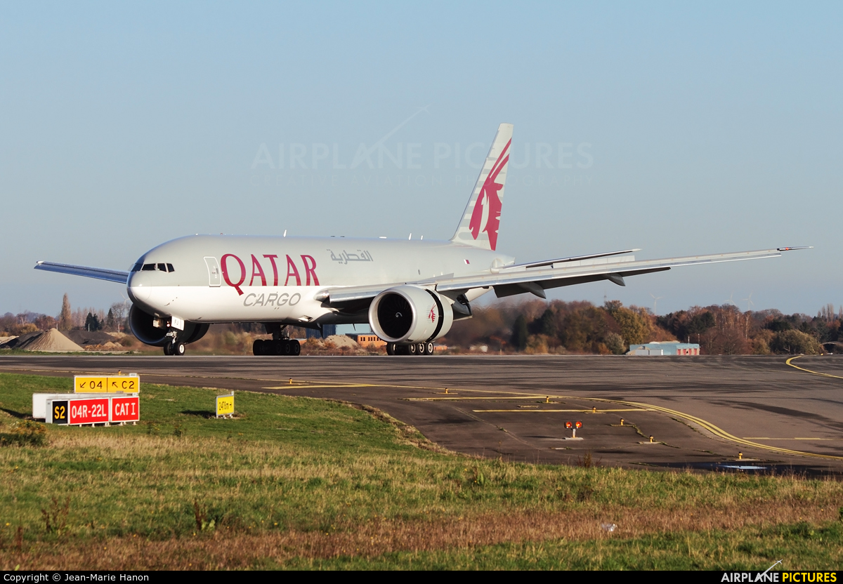 Qatar Airways Cargo A7-BFJ aircraft at Liège-Bierset