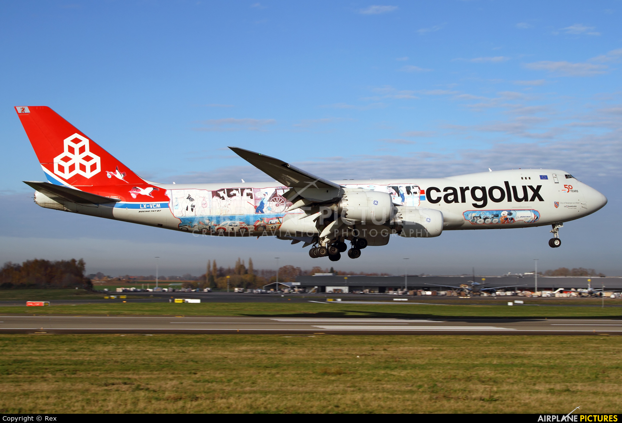 Cargolux LX-VCM aircraft at Liège-Bierset