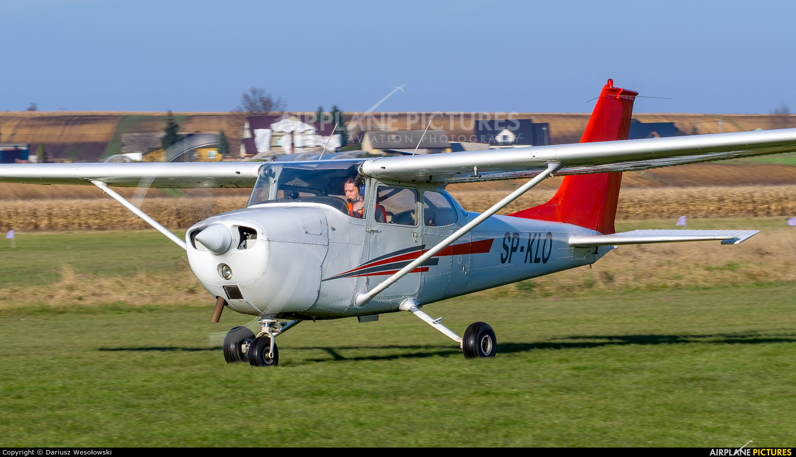 Aeroklub Krakowski SP-KLO aircraft at Kraków - Pobiednik Wielki