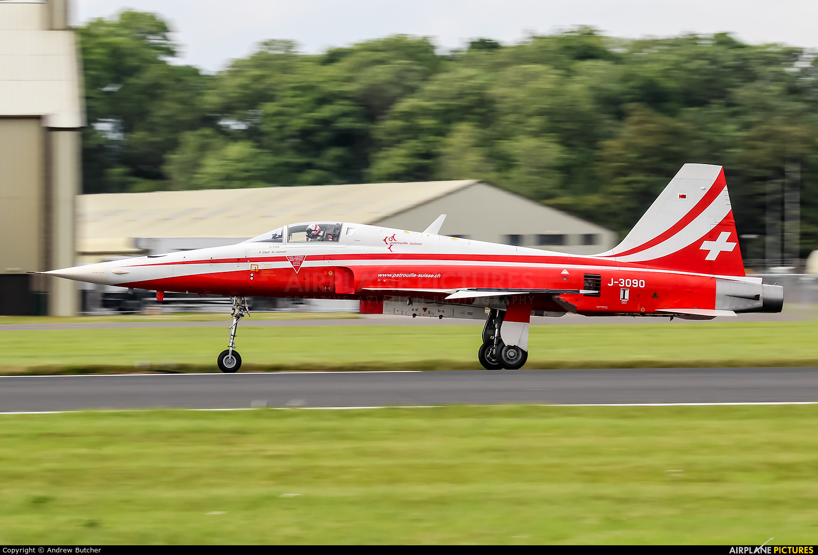 Switzerland - Air Force: Patrouille Suisse J-3090 aircraft at Fairford