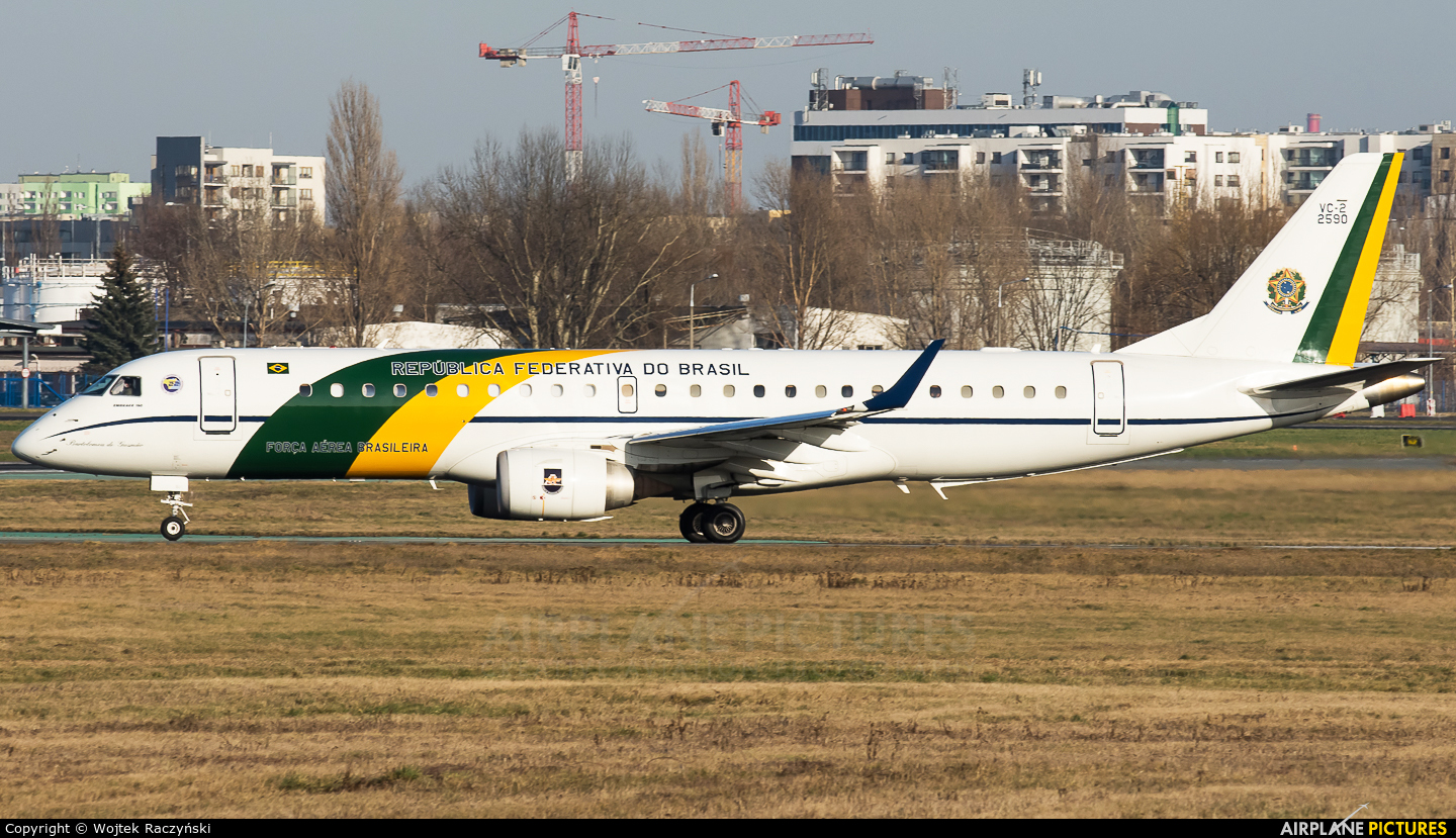 Brazil - Air Force 2590 aircraft at Warsaw - Frederic Chopin