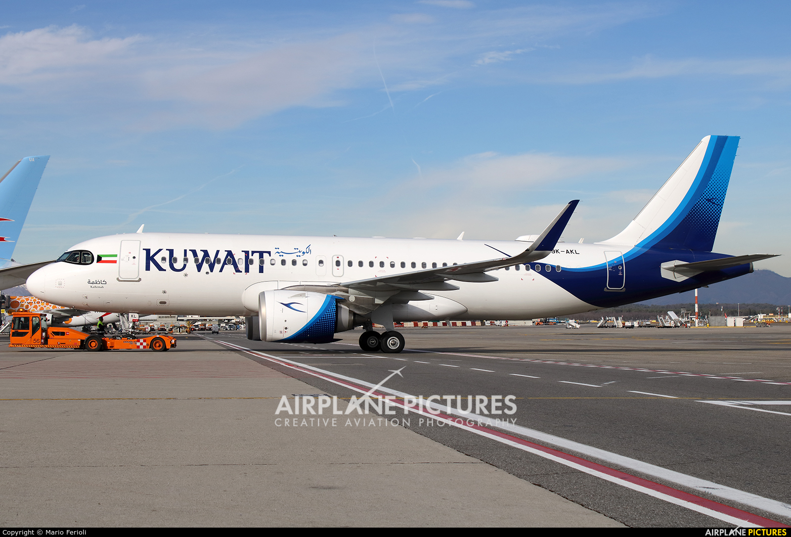 Kuwait Airways 9K-AKL aircraft at Milan - Malpensa