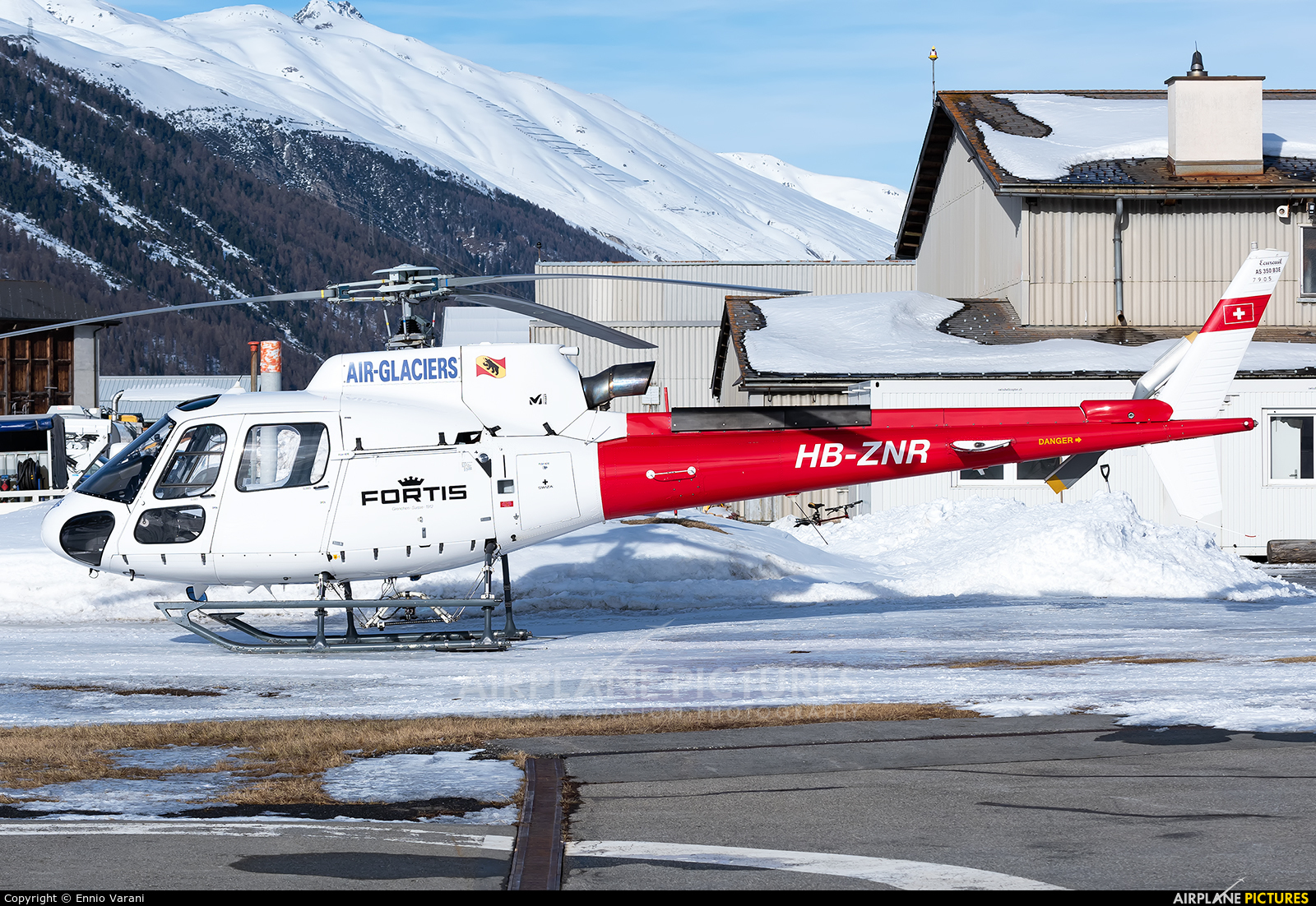 Air Glaciers HB-ZNR aircraft at Samedan - Engadin
