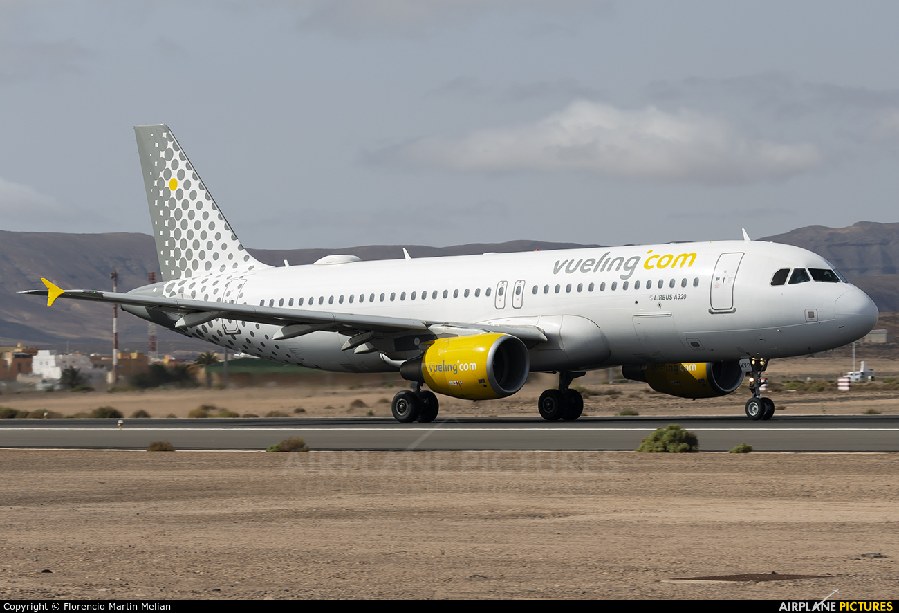 Vueling Airlines EC-MVO aircraft at Fuerteventura - Puerto del Rosario