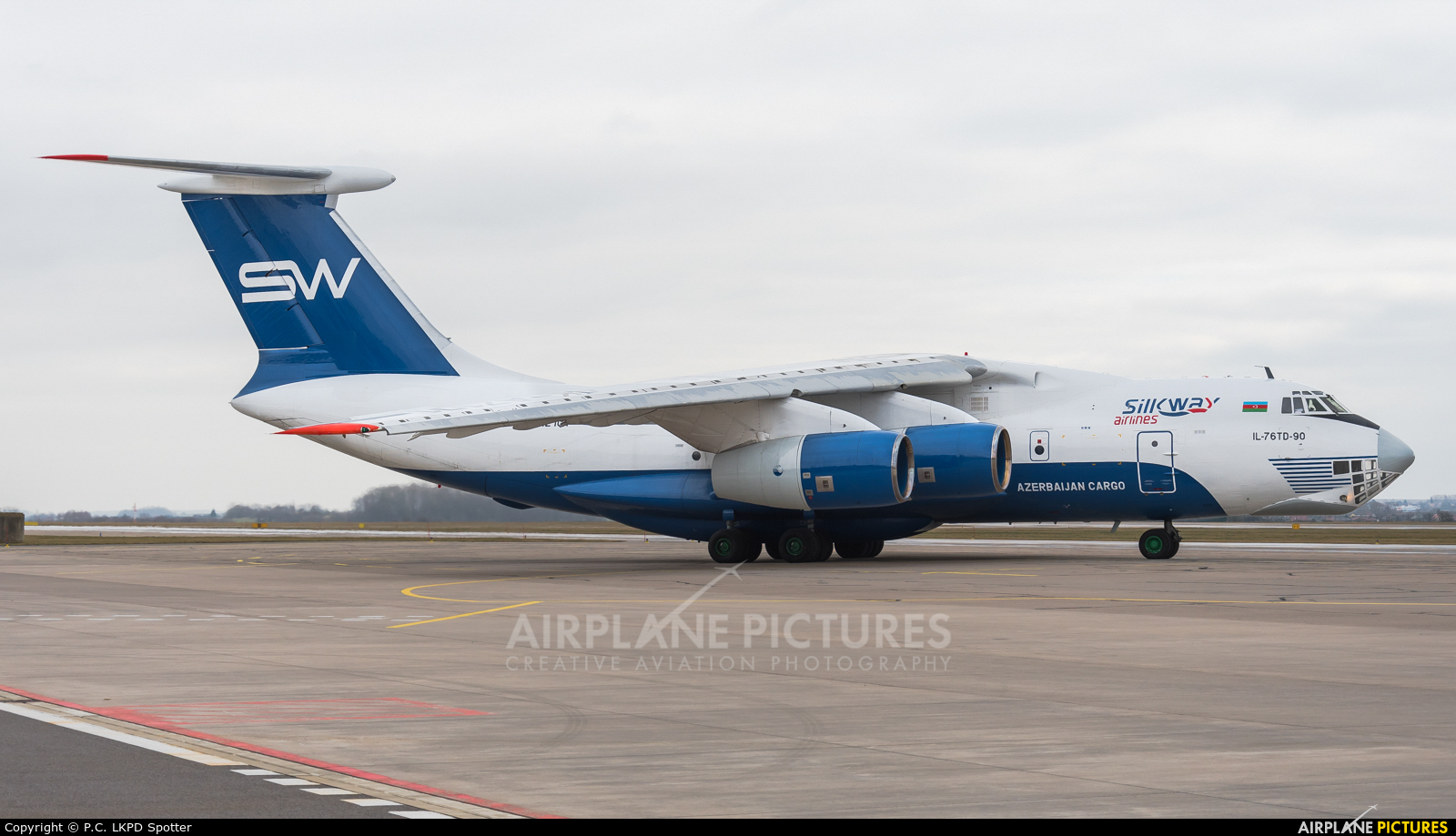 Silk Way Airlines 4K-AZ101 aircraft at Pardubice